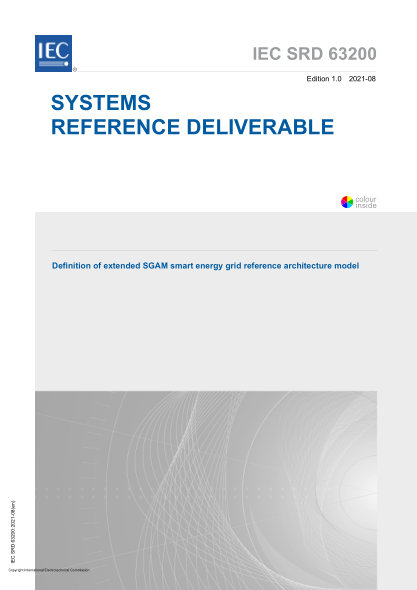 IEC SRD 63200-2021Definition of extended SGAM smart energy grid reference architecture model