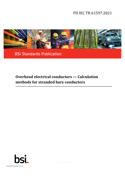 PD IEC/TR 61597-2021Overhead electrical conductors. Calculation methods for stranded bare conductors