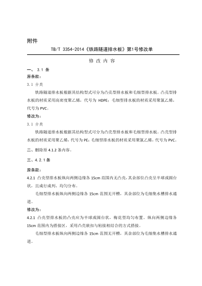 TB/T 3354-2014鐵路隧道排水板