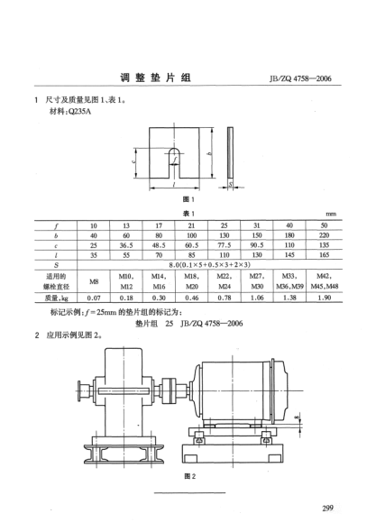 JB/ZQ 4758-2006調(diào)整墊片組