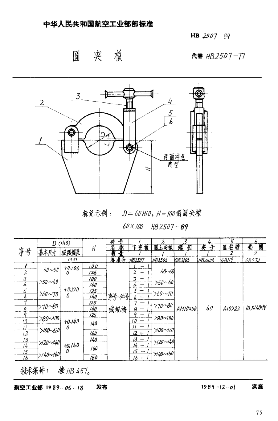 HB 2507-1989圓夾板