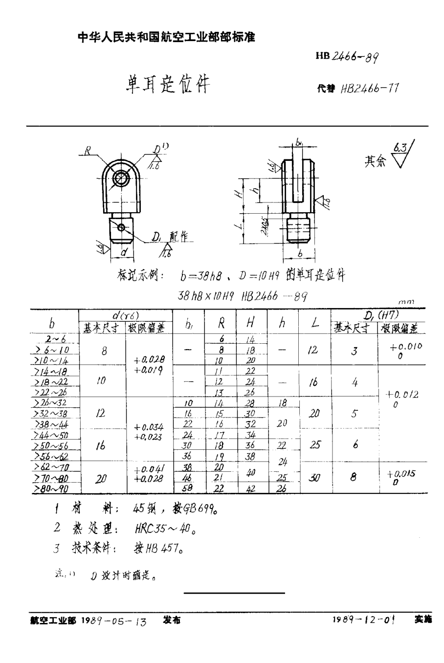 HB 2466-1989單耳定位件