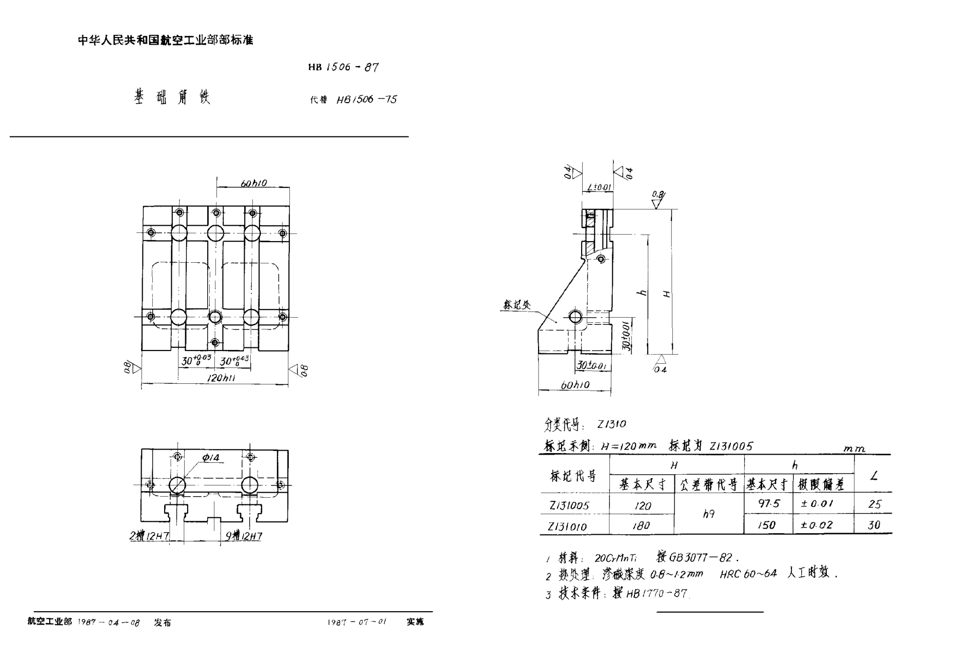 HB 1506-1987基礎角鐵