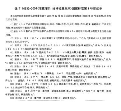 GB/T 10632 AMD 1-2005煙花爆竹  抽樣檢查規(guī)則  修改單1