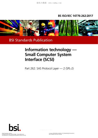 BS ISO/IEC 14776-262-2017 信息技術(shù) 小型計(jì)算機(jī)系統(tǒng)接口（SCSI） SAS協(xié)議層 2（SPL-2） Information technology. Small Computer System Interface (SCSI). SAS Protocol Layer. 2 (SPL-2)