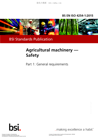 EN ISO 4254-1-2015  Agricultural machinery. Safety. Part 1:General requirements (ISO 4254-1:2013)