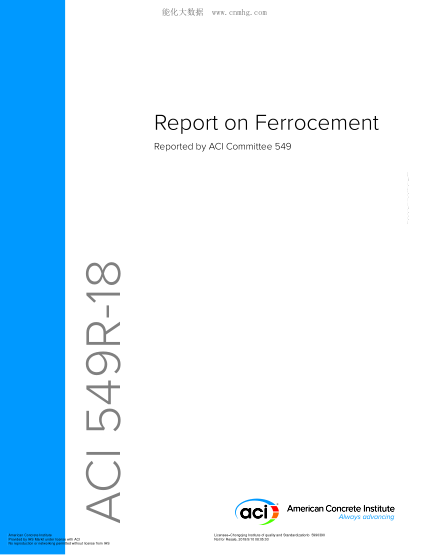 ACI 549R-2018  Report On Ferrocement
