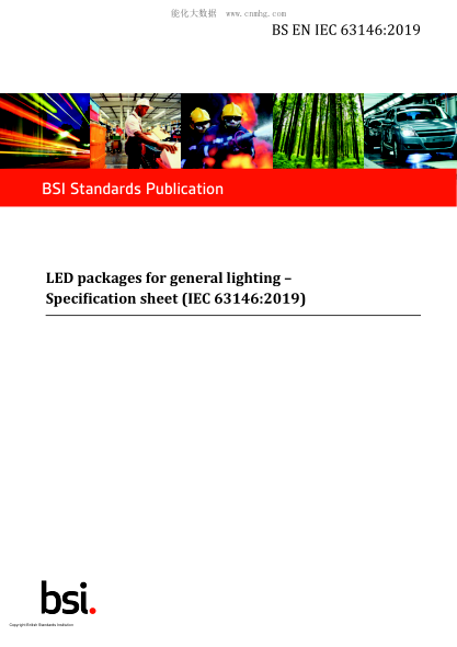 BS EN IEC 63146-2019   LED packages for general lighting. Specification sheet