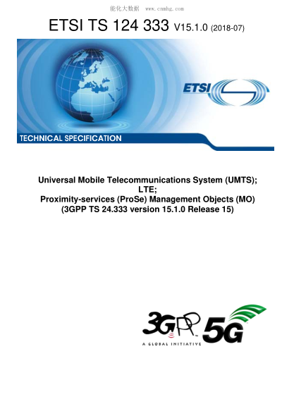 ETSI TS 124 333/2-2018  Universal Mobile Telecommunications System (Umts); Lte; Proximity-Services (Prose) Management Objects (Mo) (3Gpp Ts 24.333 Version 15.1.0 Release 15)