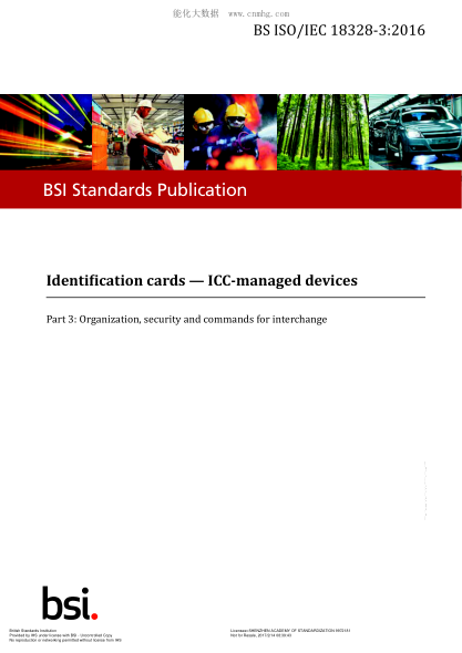 BS ISO/IEC 18328-3-2016 身份證ICC管理的設(shè)備 組織 安全和交換命令 Identification cards. ICC-managed devices. Organization, security and commands for interchange