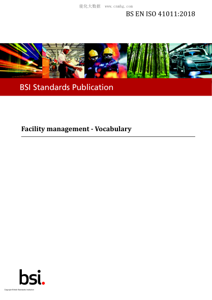 BS EN ISO 41011-2018  Facility management. Vocabulary