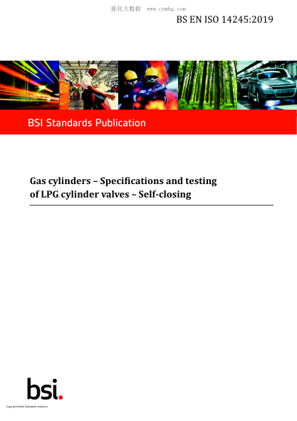 BS EN ISO 14245-2019   Gas cylinders. Specifications and testing of LPG cylinder valves. Self-closing