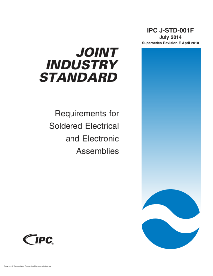 IPC J-STD-001F-2014  Requirements For Soldered Electrical And Electronic Assemblies