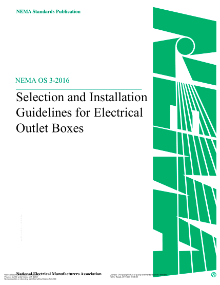NEMA OS 3-2016   Selection and Installation Guidelines for Electrical Outlet Boxes