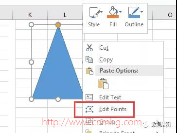 MS Excel山峰柱形圖