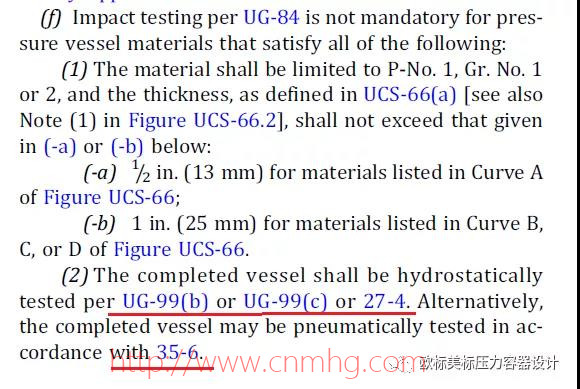 ASME Ⅷ-1氣壓試驗