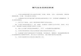 煤氣安全員崗位職責docx