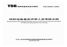 TSG Z0003-2005 特種設(shè)備鑒定評(píng)審人員考核大鋼pdf