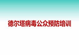 德爾塔病毒公眾預防培訓（31頁）pptx
