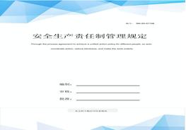 安全生產(chǎn)責(zé)任制管理規(guī)定docx