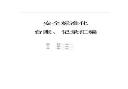 安全生產(chǎn)管理臺賬、記錄匯編docx