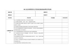 公司實戰(zhàn)演練準(zhǔn)備情況評估表docx