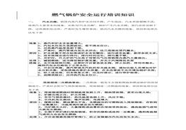 燃?xì)忮仩t安全運行培訓(xùn)知識(1)docx