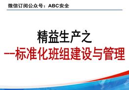精益生產(chǎn)標準化班組建設與管理pptx