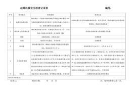 起重機械安全檢查記錄表(1)doc