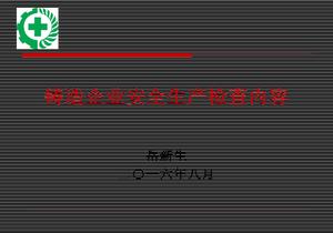 鑄造企業(yè)安全生產檢查內容ppt
