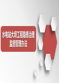 水電站大壩工程隱患治理監(jiān)督管理辦法pptx