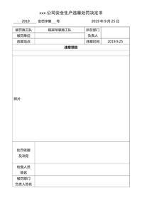 安全生產(chǎn)違章處罰決定書(shū)doc