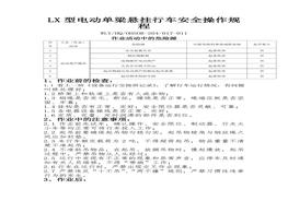 LX型電動(dòng)單梁懸掛行車安全操作規(guī)程doc