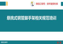 懸挑式腳手架規(guī)范培訓(xùn)pptx