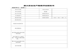 重大安全生產(chǎn)隱患評估報(bào)告書doc