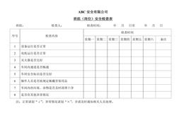 班組安全檢查表(1)doc
