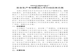 企業(yè)安全生產(chǎn)專項(xiàng)整治三年行動(dòng)總體方案(1)docx