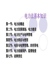 電力法基本知識(shí)培訓(xùn)pptx