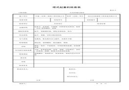 塔式起重機(jī)周期檢查表（月檢）xls