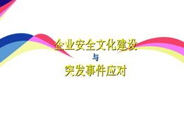 企業(yè)安全文化建設(shè)與突發(fā)事件應(yīng)對(duì)pptx