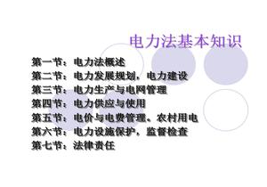 電力法基本知識培訓pptx