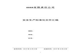 最全版本安全生產(chǎn)標準化文件匯編docx