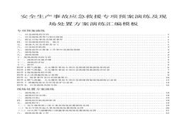 工業(yè)氣體公司安全生產(chǎn)事故專項(xiàng)應(yīng)急預(yù)案演練及事故現(xiàn)場(chǎng)處置方案演練匯編模板docx