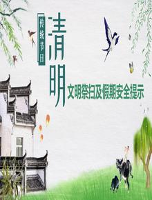 清明節(jié)文明祭掃及假期安全提示（43頁）pptx