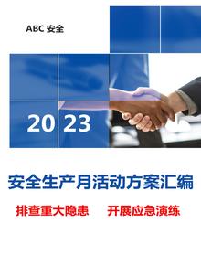 最全“2023年安全生產(chǎn)月”活動(dòng)方案模板匯編doc