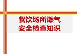 餐飲場所燃?xì)獍踩珯z查知識（60頁）pptx