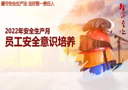 2022年安全生產(chǎn)月員工安全意識培養(yǎng)課件（35頁）pptx