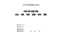 塔吊使用應(yīng)急預(yù)案doc