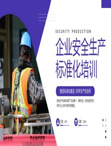企業(yè)安全生產(chǎn)標準化培訓pptx