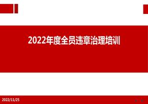 2022年度習(xí)慣性違章治理主題培訓(xùn)pptx